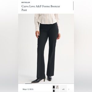 Abercrombie & Fitch Curve Love Forme Bootcut Pant